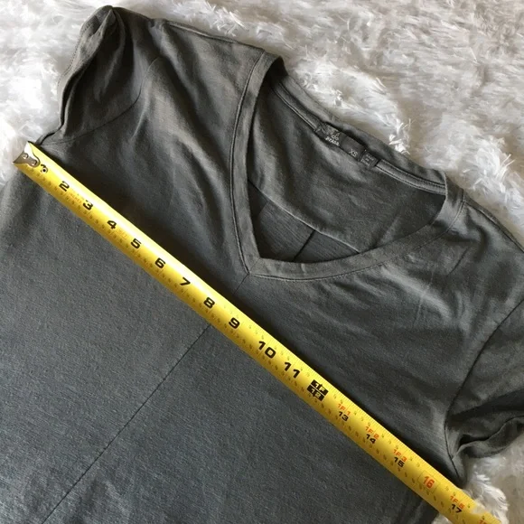 Prana V-neck Shirt dress with pockets. Sz XS-Grey - Picture 5 of 7